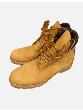 Timberland 6 Inch Boot Wheat Nubuck Premium TB010061-71 Men's Size 10.5